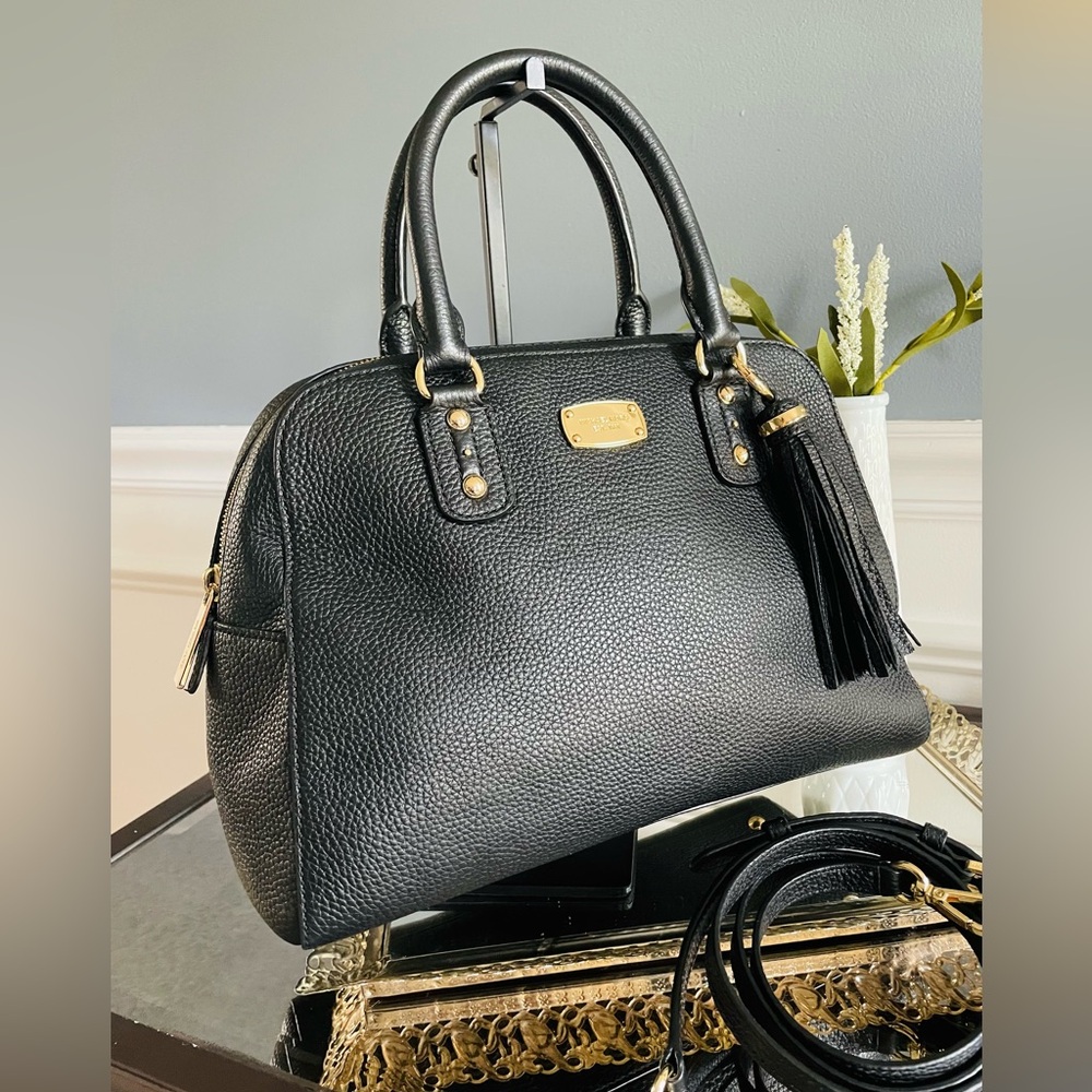 Micheal Kors Sandrine Leather Satchel - Picture 3 of 12
